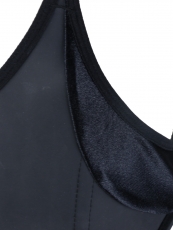 Latex 9 Steel Boned Underbust Waist Training Corset Cincher