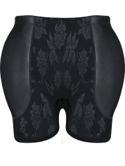 Plus Size Sheer Lace Control Bodyshort Butt Hip Lift Shaper