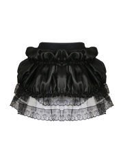 Vintage Ruffle Lace Petticoat Satin Steampunk Tutu Skirts 
