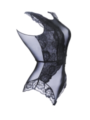 Charming Womens Transparent Lace Teddies Lingerie Bodysuits