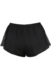 Women Deep V Lace Camisole Satin Pajamas Short Set Sleepwear