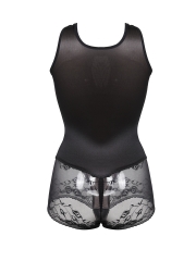 Breathable Seamless Thin Firm Lace Bodysuit Mesh Body Shaper