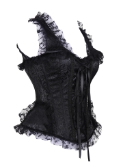 Gothic Steampunk Victorian Lace Steel Boned Corsets Tops