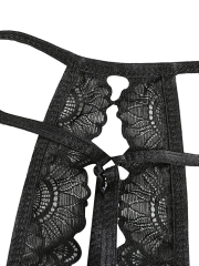 Strappy Lace Bra and Panties Lingerie Sets For Women