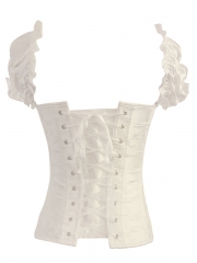 Elegant White bridal corsets bustiers