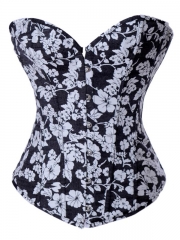 Vintage Floral Overbust Corset Bustier Wholesale 