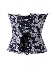 Vintage Floral Overbust Corset Bustier Wholesale 