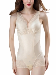 Women Lace Body Shaper Briefer Bodysuit Slimming Shapewear