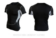 3 PCS Mens Breathable Short Sleeve Quick Dry Shapewear Sets