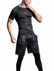 3 PCS Mens Breathable Short Sleeve Quick Dry Shapewear Sets
