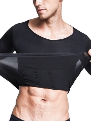 Men's Short Sleeve Stretch Shapewear Compression Undershirt