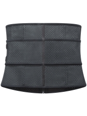 Breathable Latex Waist Training With Zip Workout Bodyshaper