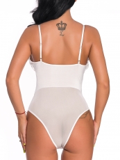 Top Sexy Women Lace Teddy Lingerie V-Neck Sleepwear Bodysuit