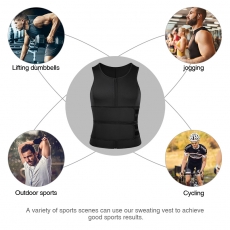 Men's Vest Double Belt Sweat  Waist Trainer Body Shapewear