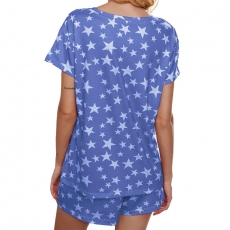 Summer Nightgown Pajamas Short Sleeve Casua Ladies Sleepwear
