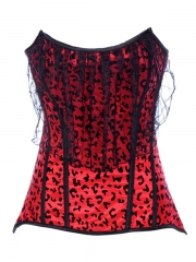 Special Leopard Veil Fashion Red Women Corset