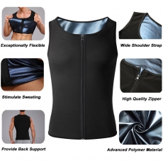 Men's Vest Trainer Body Shapewear Heat-Trapping Sweat Vest 