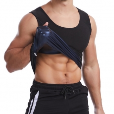 Men Sweat Vest Body Shaperwear Sportswear Workout Top Shaper