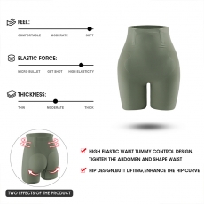 Women Shapewear Butt Lift Control Tummy Panties 4Steel Boned