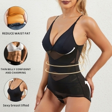 Women Full Body Shapers Bodysuit Breathable Lace Butt Lifter