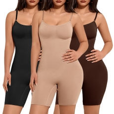 3pcs Seamless Waist Trainer Bodysuit Shapewear For Women