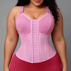 Wide straps waist trainer for Women-Thickened tummy control