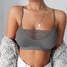  Lace Trim High Stretch Bralette soft for teenager for women