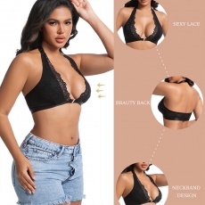 Lace Halter Wireless Bralette for Women