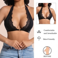 Lace Halter Wireless Bralette for Women
