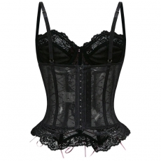 Lace Ribbon Corset Bustier for Women – Shaping Lingerie Top