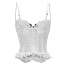 Lace Ribbon Corset Bustier for Women – Shaping Lingerie Top